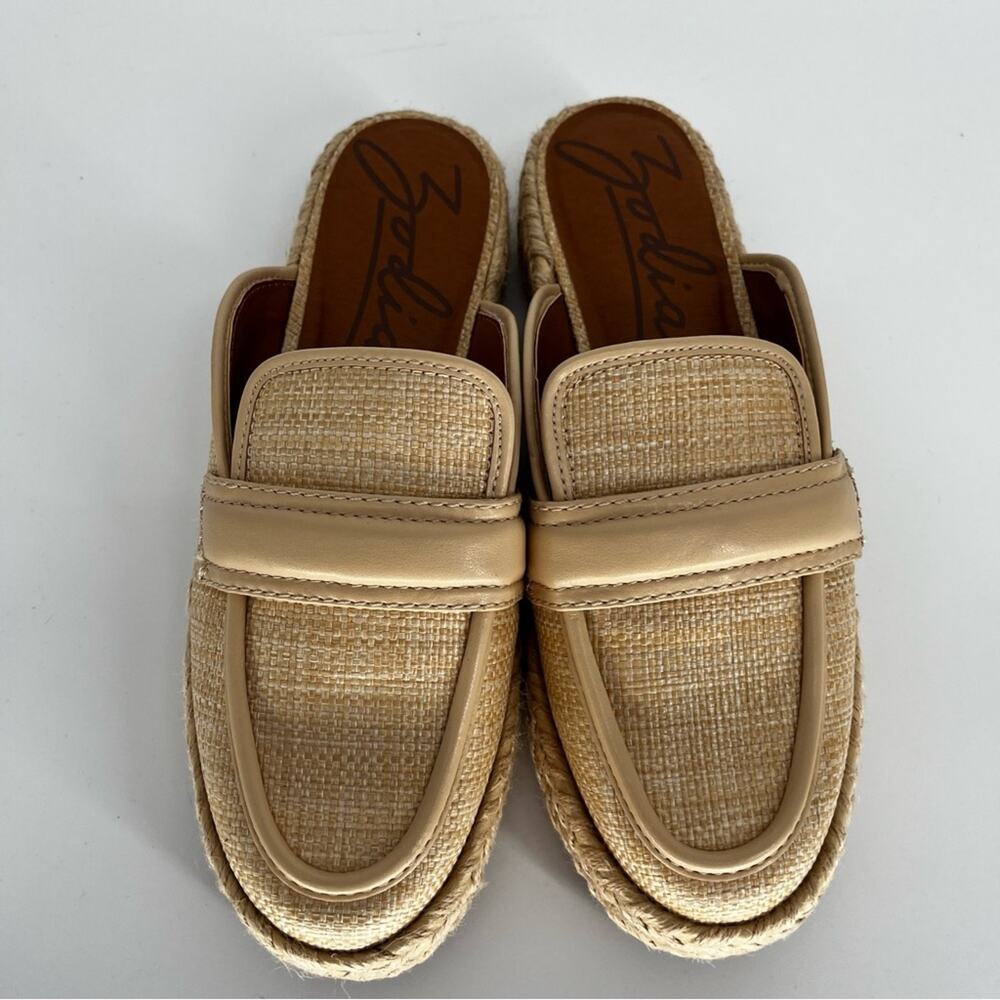 Zodiac Gizelle Espadrille Platform Mules natural beige NWOB - 10 - Picture 6 of 11